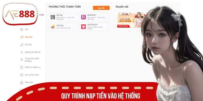 Nạp tiền siêu tốc, hỗ trợ đa dạng phương thức thanh toán an toàn