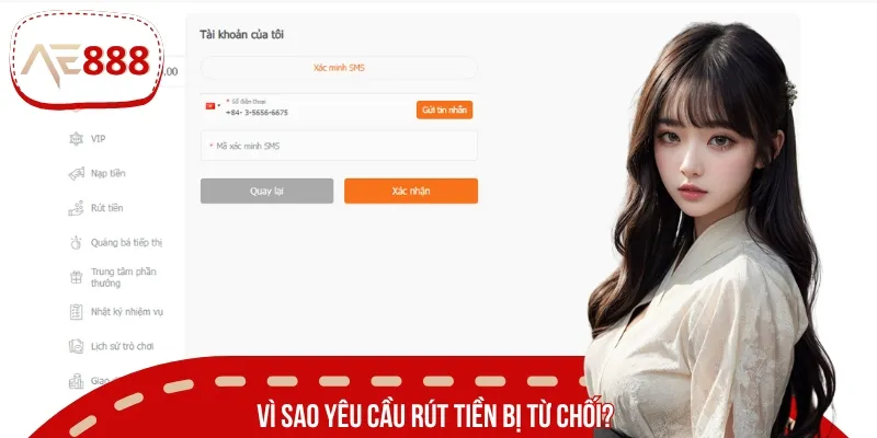 FAQ liên quan đến nguyên nhân khiến quá trình rút tiền bị từ chối