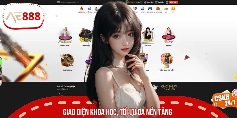 Giao diện thân thiện, tối ưu đa nền tảng cho mọi thiết bị cá cược