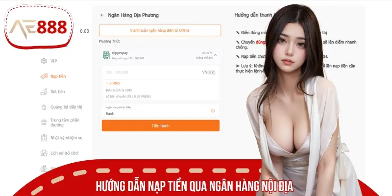 Quy trình nạp vốn nhanh chóng, an toàn qua thẻ ngân hàng nội địa