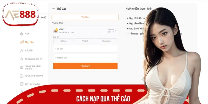 Hướng dẫn nạp tiền nhanh chóng qua thẻ cào điện thoại cho tân thủ