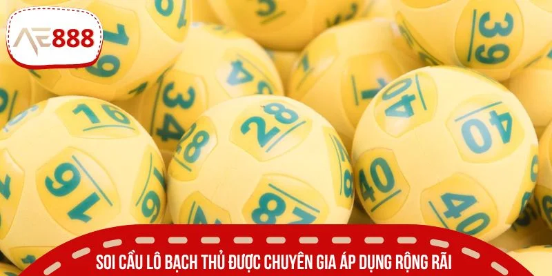 Soi cầu lô bạch thủ được chuyên gia áp dụng rộng rãi